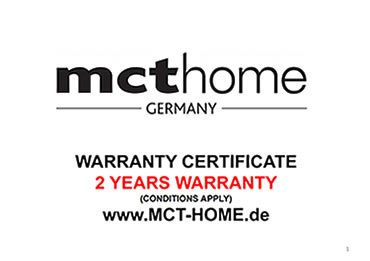 mct warranty certificate year